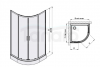 SANPLAST Kabina prysznicowa z brodzikiem 90x90x190 FRIS  602-331-0260-38-400